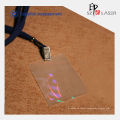 Hologram clear vinyl card pouch